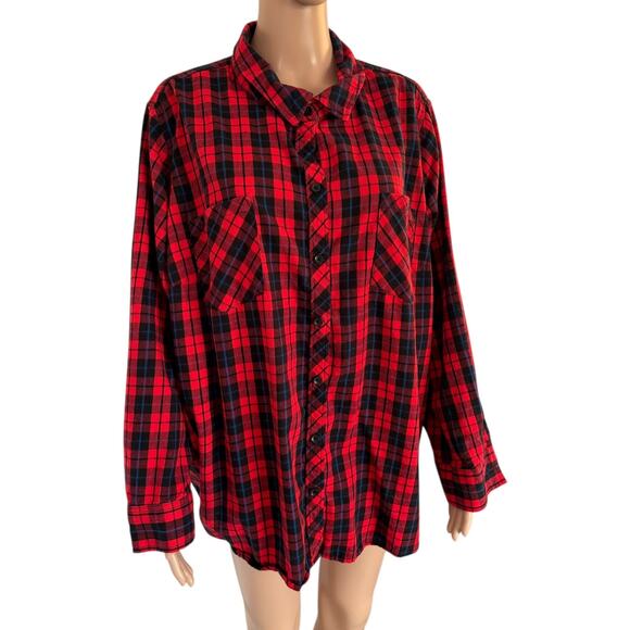 Upcycled Plaid Flannel Shirt Gingerbread My Feet Hurt Shut Up Funny Christmas 3X - Picture 2 of 5